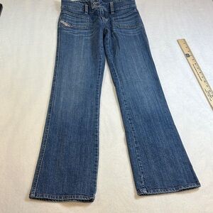 Diesel Women's Straight Leg Blue Jeans